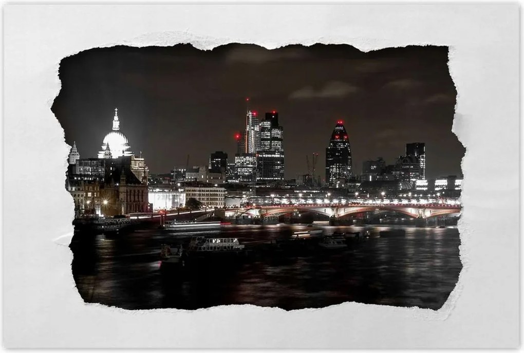 Poszterek 60x40 Éjszakai kilátás Londonból