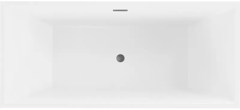 Mexen Vigo, szabadon álló kád 178,5 x 80 cm, fehér, grafit túlfolyó, 51251788000-66