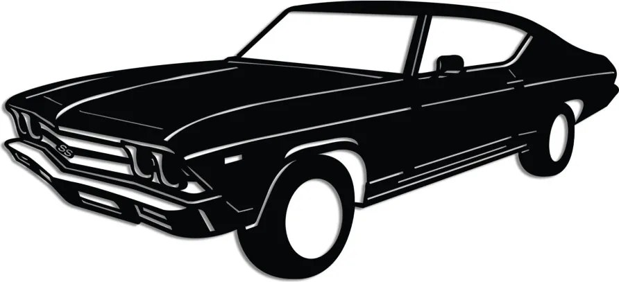 Chevrolet fém fali dekoráció, 60×28 cm
