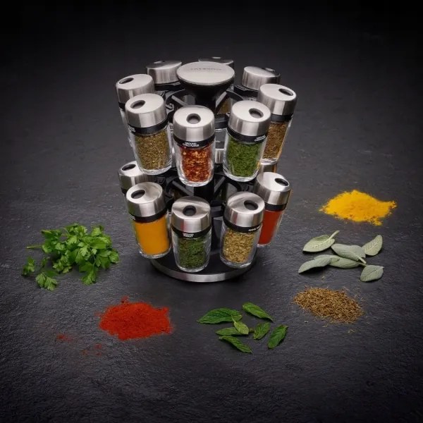 Cole&Mason - MASTER 17 részes forgatható fűszertartó állvány