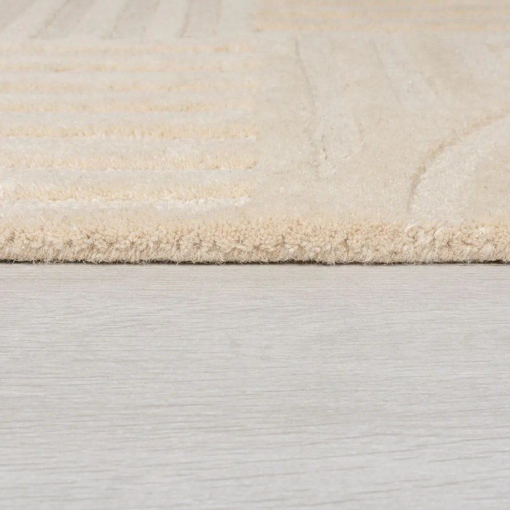Bézs gyapjú szőnyeg 200x290 cm Zen Garden – Flair Rugs