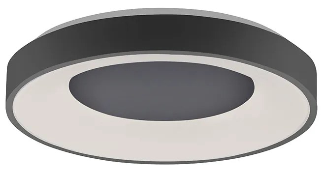 Modern mennyezeti lámpa sötétszürke, LED-del, 3 fokozatú fényerő-szabályozóval - Steffie