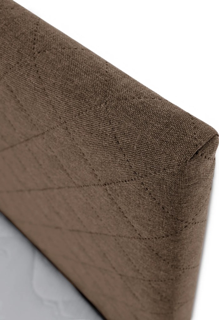 Boxspring ágy, barna, 160x200, ADARA