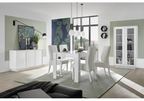 SERIAN fiókos komód, fehér