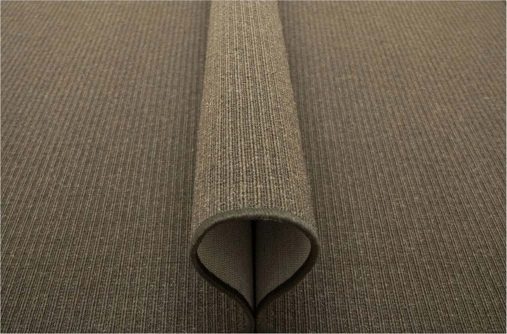 200x250 cm Barna Juliet Szőnyeg Erős Alacsony Bordázott Lapos Szövésű