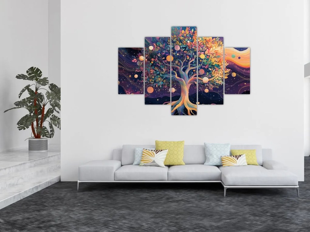 Kép – Lila fa tele energiával (150x105 cm)