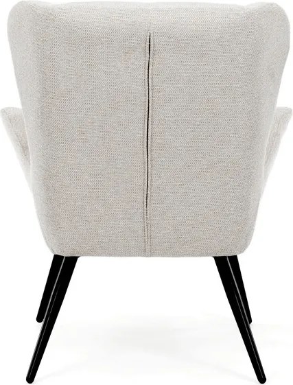 Füles fotel, bézs, szövet, AK-H9206 CRM2