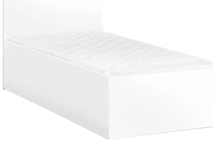 SOFIA ágy 90 x 200 cm, fehér Ágyrács: Lamellás ágyrács, Matrac: Deluxe 10 cm matrac