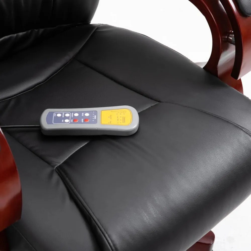 vidaXL fekete műbőr irodaszék