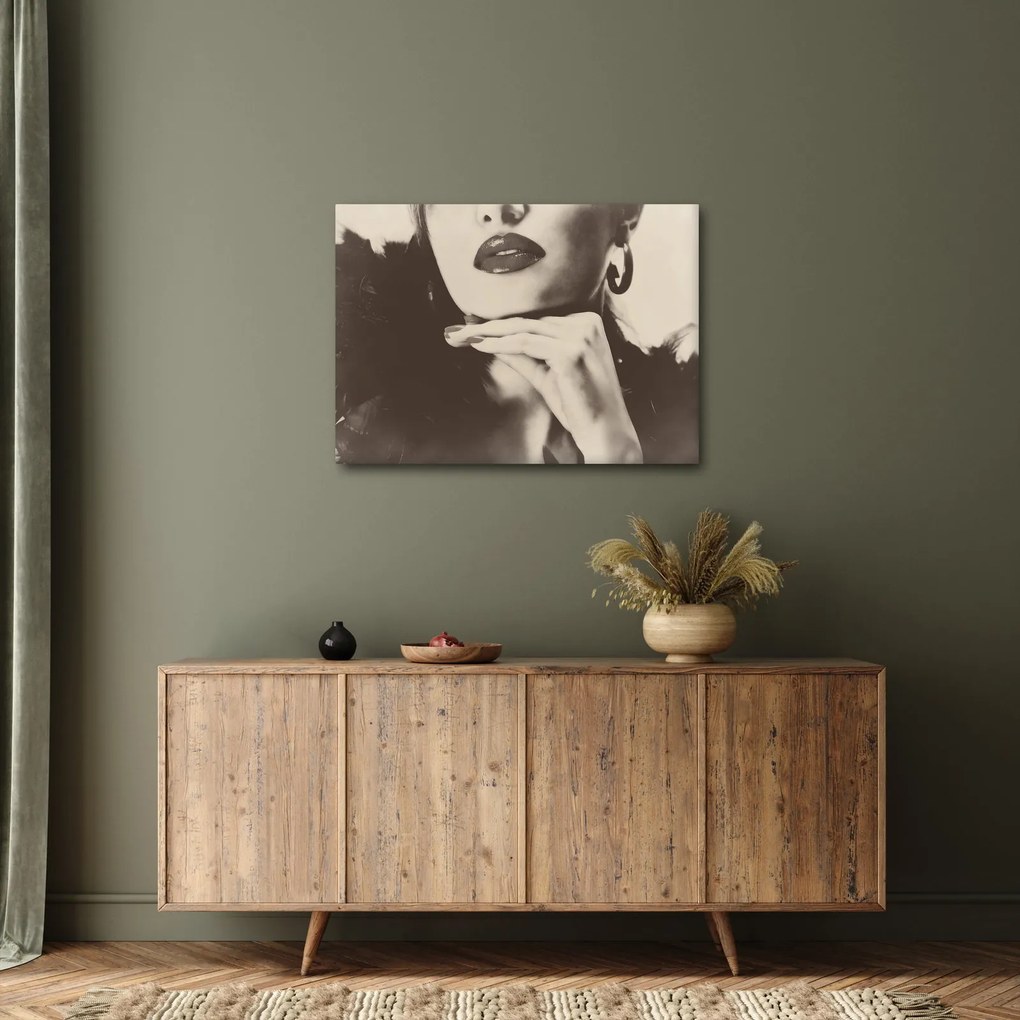 Kép - Vintage fotó egy nőről (70x50 cm)
