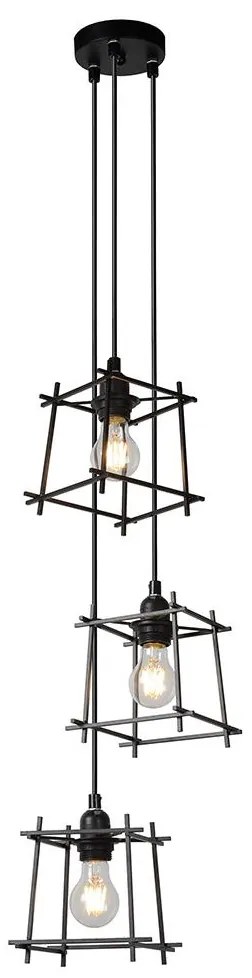 Lucide 46405/03/30 - Csillár zsinóron EDGAR 3xE27/40W/230V