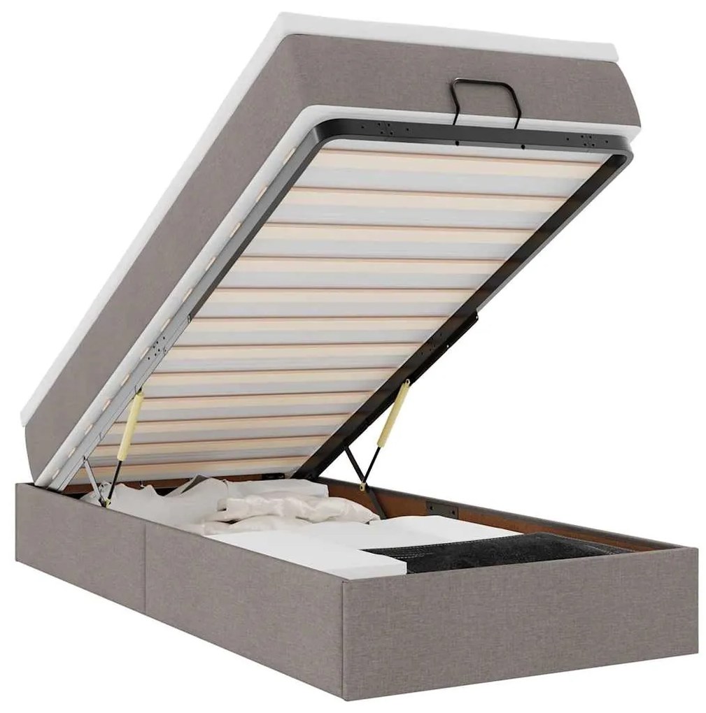 oszmán ágykeret matraccal tópszín 90x200cm szövet