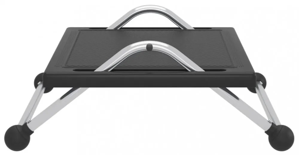 fekete lábtámasz 45 x 40 x 13,5 cm