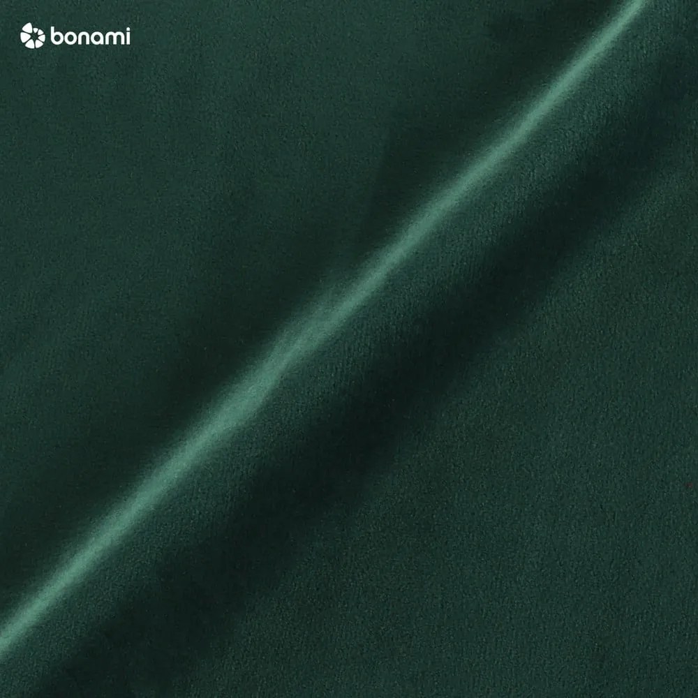 Sötétzöld bársony kárpitozott ágyneműtartós franciaágy ágyráccsal 160x200 cm Brody – Mazzini Beds