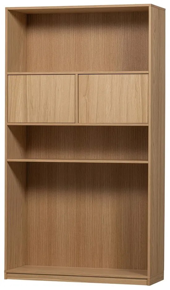 Natúr színű moduláris könyvespolc tölgyfa dekorral 264x243 cm Modulair – vtwonen