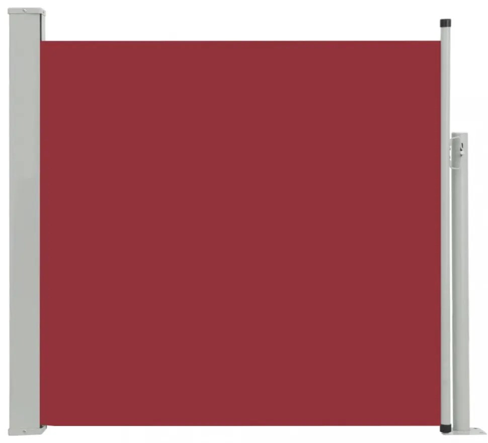 piros kihúzható oldalsó teraszi napellenző 170 x 300 cm