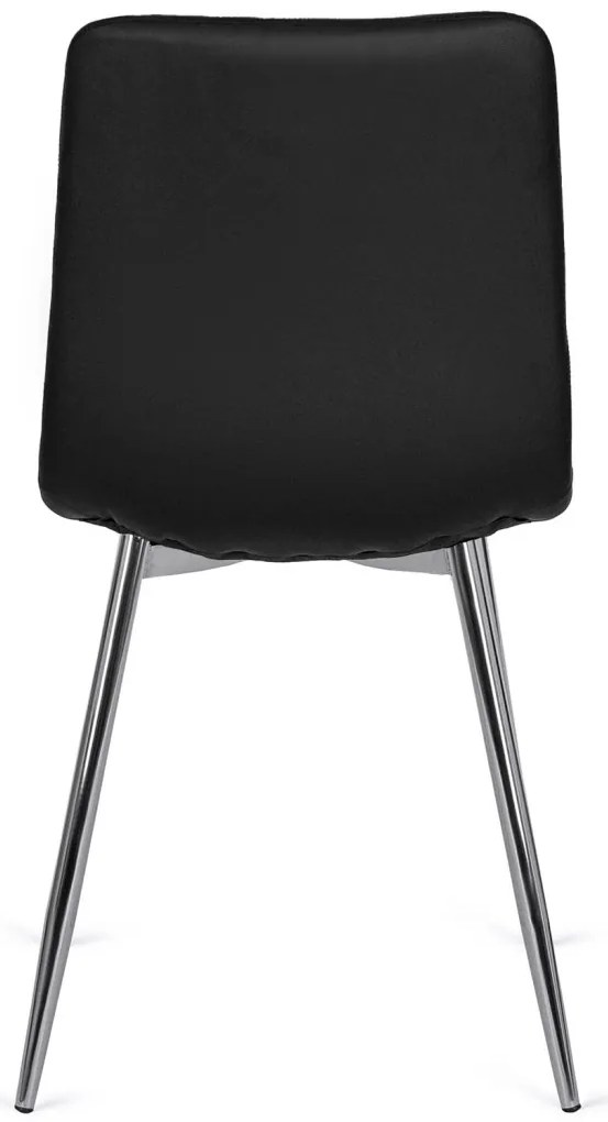 Fekete Eco-bőr Étkezőszék ENZO