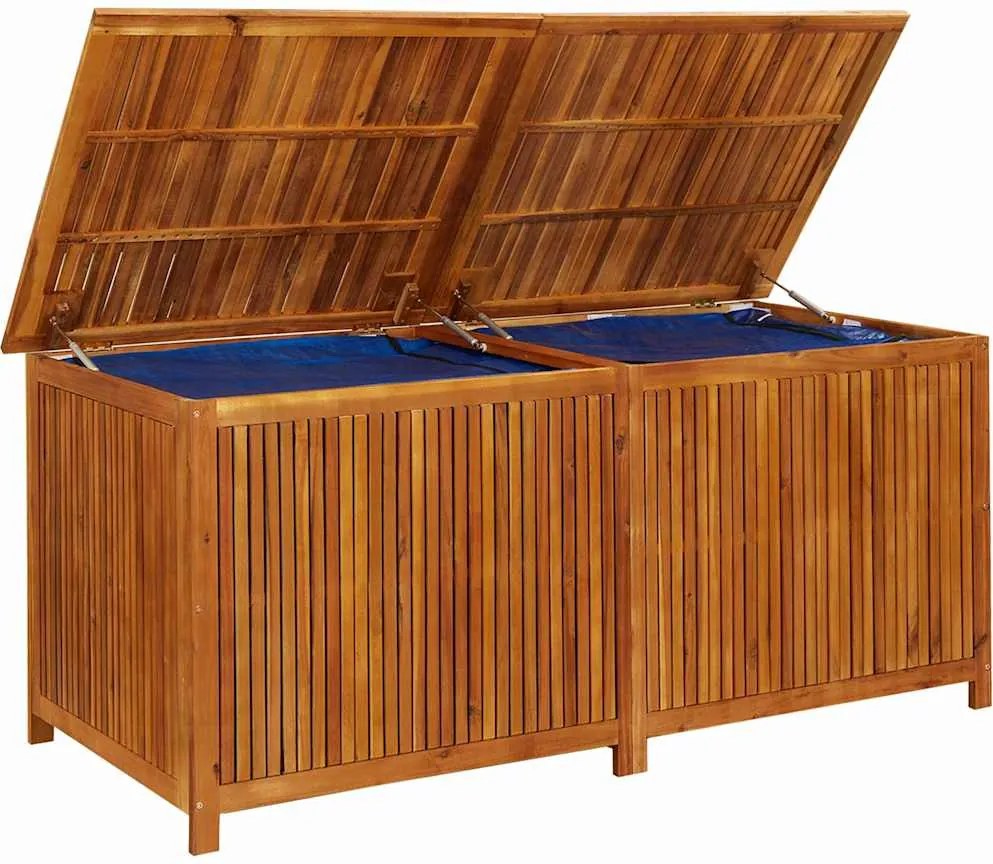 vidaXL tömör akácfa kerti tárolóláda 175 x 80 x 75 cm