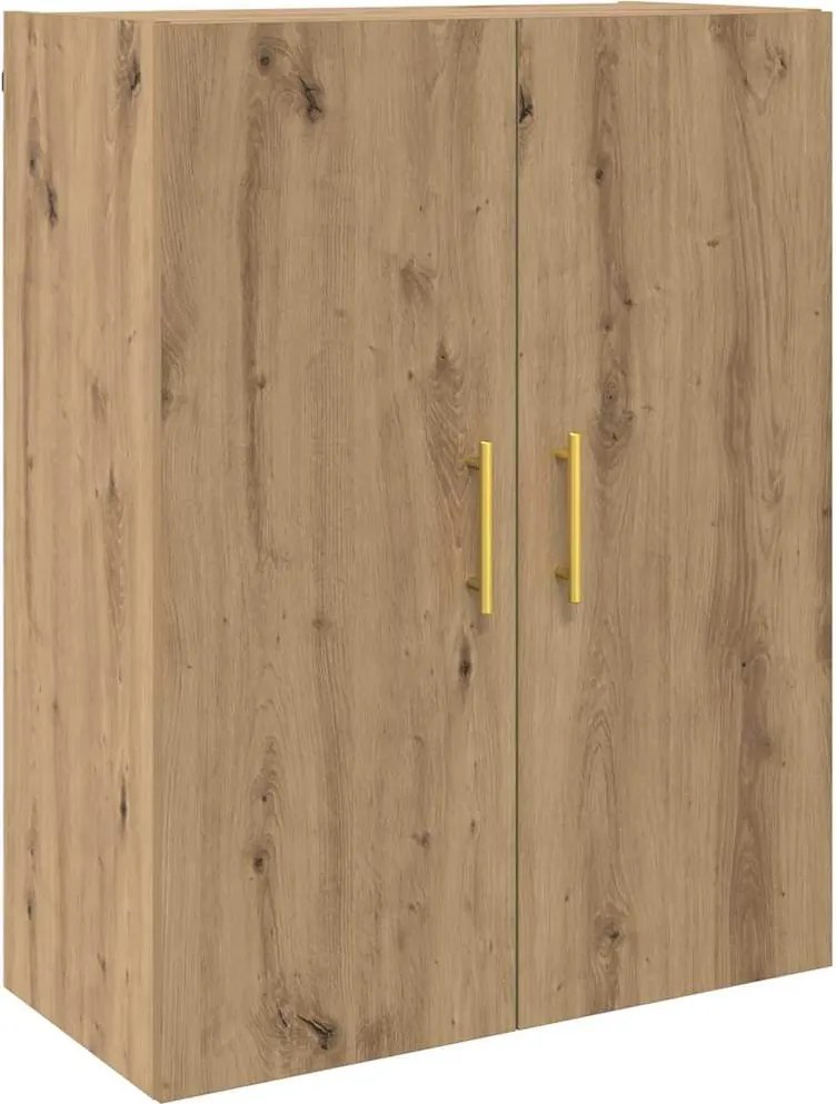 vidaXL Fali Szekrény Artisan tölgy 69,5 x 34 x 90 cm Faanyag