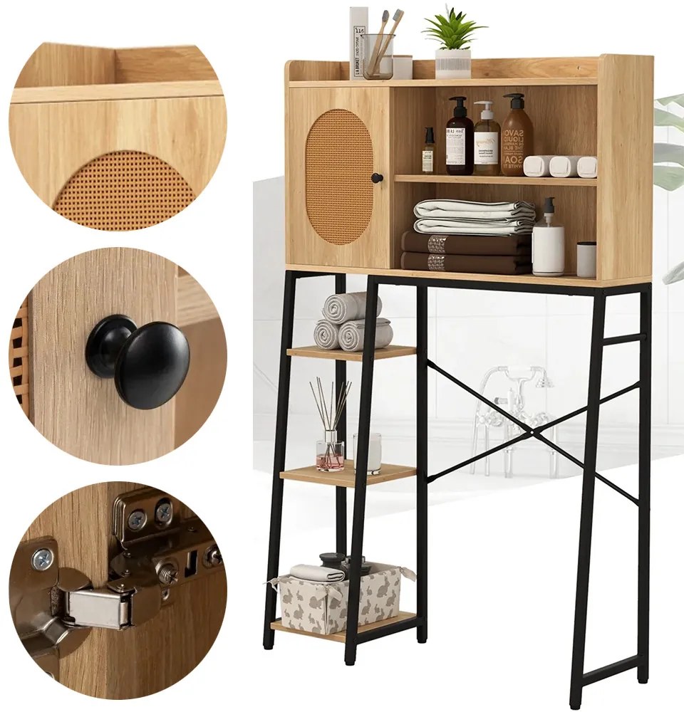 Polcos wc feletti tárolószekrény