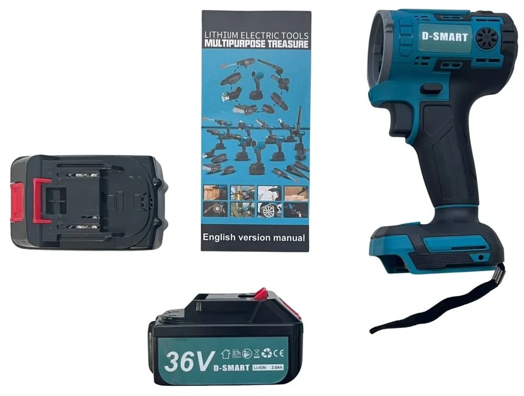 Többfunkciós AKKU készlet - D-SMART 9in1 - szerszámosládában - 36V