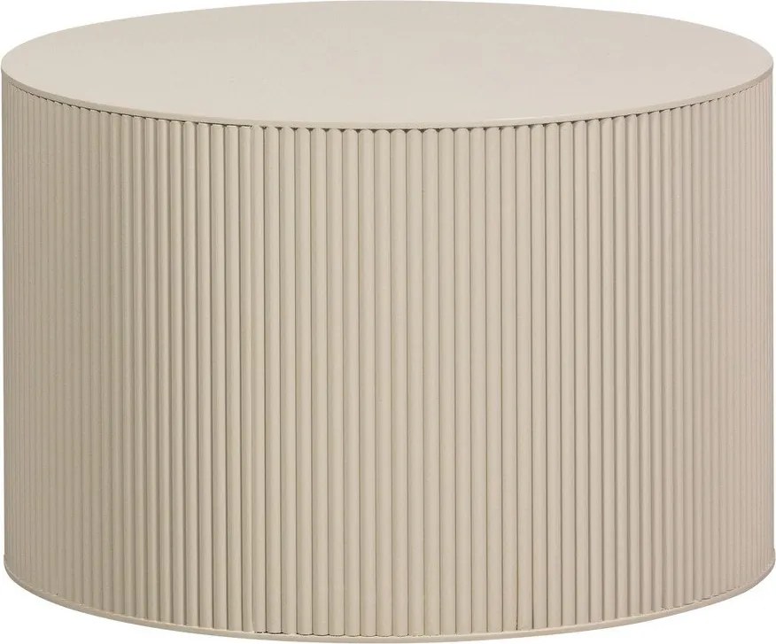 Bézs kerek dohányzóasztal ø 60 cm Sanne – WOOOD