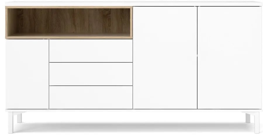 Fehér komód 176x90x49 cm Roomers – Tvilum