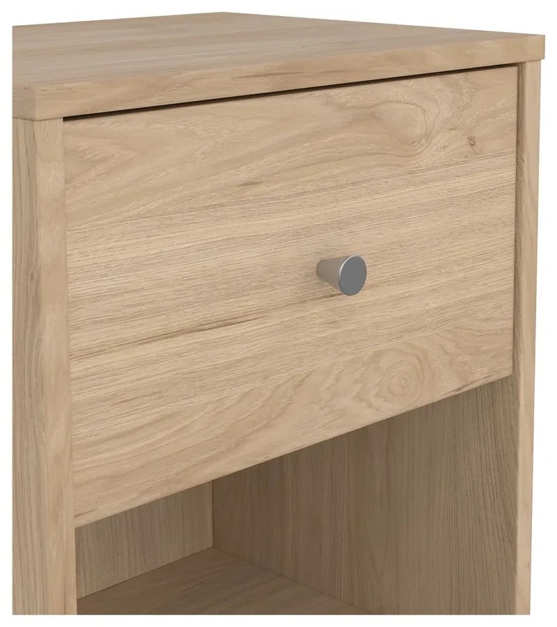 Természetes színű éjjeliszekrény tölgyfa dekorral May - Tvilum
