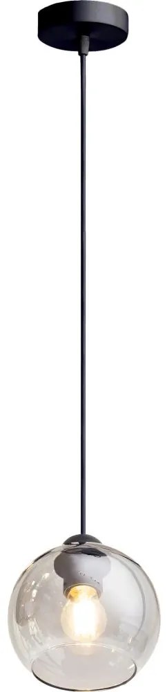 Csillár zsinóron LATIL 1xE27/60W/230V fekete