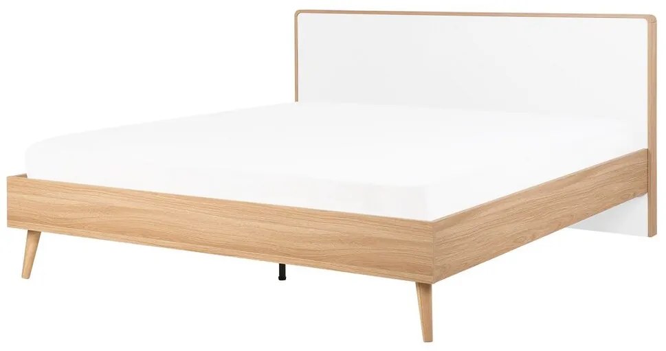 Franciaágy 160 cm SERVI (ágyráccsal) (világos fa). 1007527
