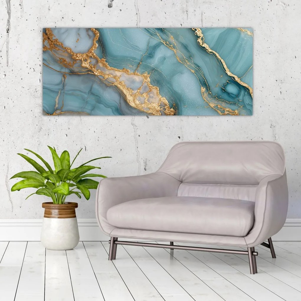 Kép - Türkiz márvány (120x50 cm)