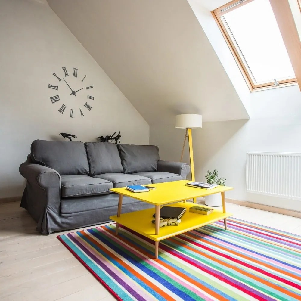 KORO fehér dohányzóasztal alsó polccal - Ragaba