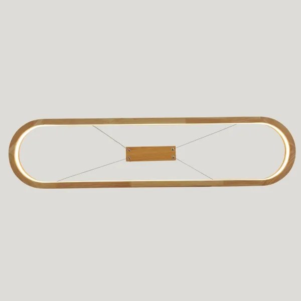 Brilagi - LED csillár kábelen UMEA WOOD LED/40W/230V 90x22 cm fa