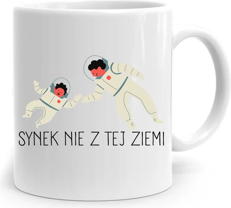 Bögre Ajándék Fiúnak Nem Ebből A Földből, fényképes nyomattal