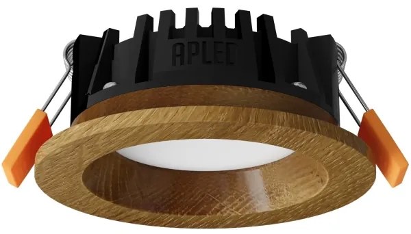 APLED - LED Lámpa RONDO WOODLINE LED/3W/230V 4000K átm. 9 cm tölgy tömör fa