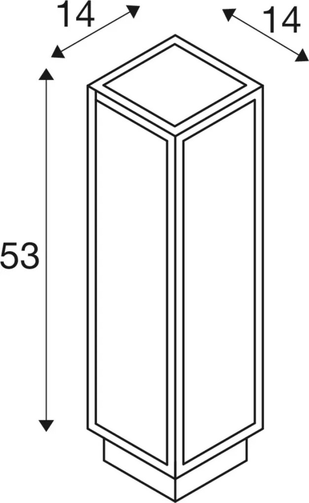 SLV 1005442 QUADRULO Modern Kültéri Állólámpa Antracit LED IP55