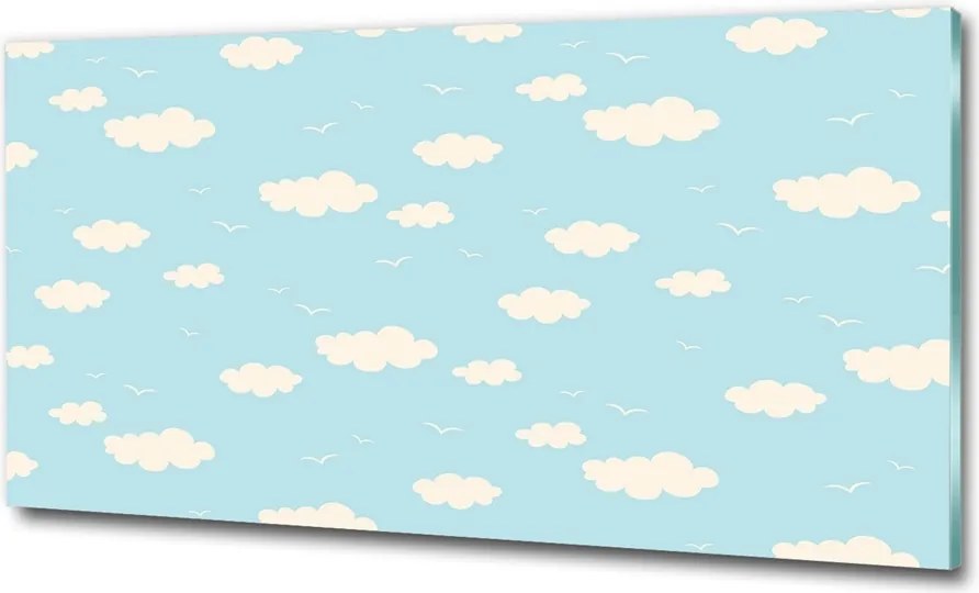 Fotótapéta falra edzett üveg Felhők 100x70