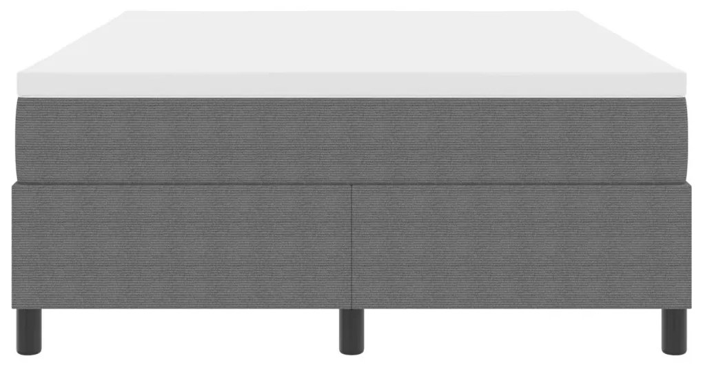 Boxspring ágy matraccal Szürke 140x200 cm Kordbársony
