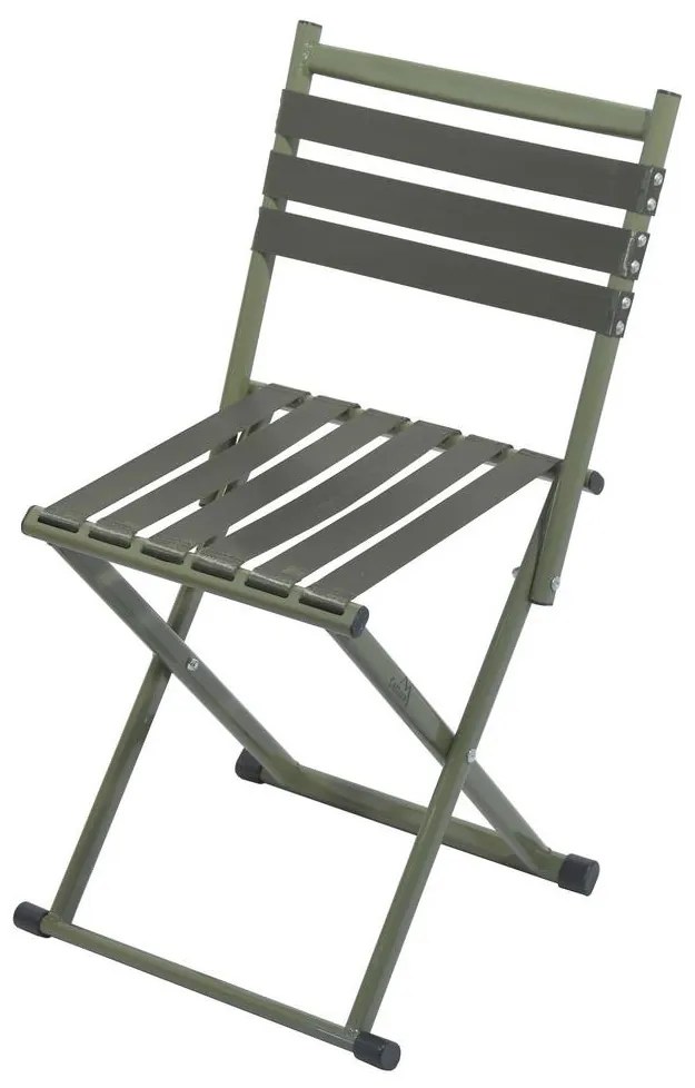 Összecsukható kempingszék háttámlával zöld