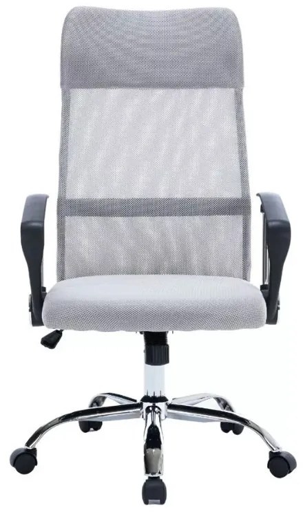 BeComfort OC05 ergonómikus modern irodai szék forgószék karfa gerinctámasz szürke