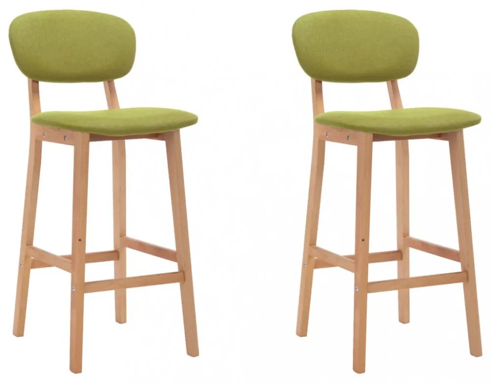 2 db zöld szövet bárszék