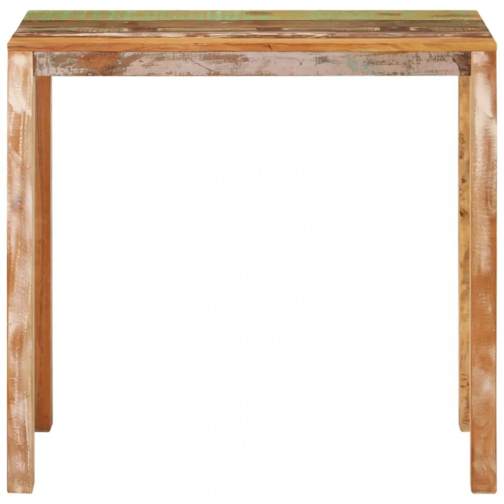 tömör újrahasznosított fa bárasztal 112 x 55 x 108 cm