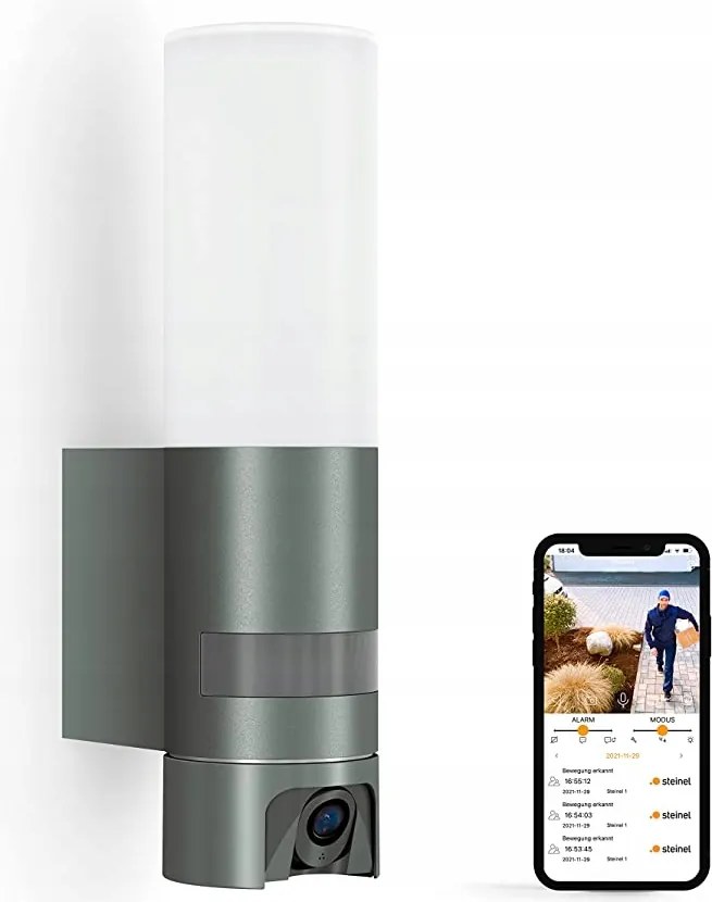 Szürke Steinel LED-es kültéri fali lámpa beépített fényforrással, 13,5 W