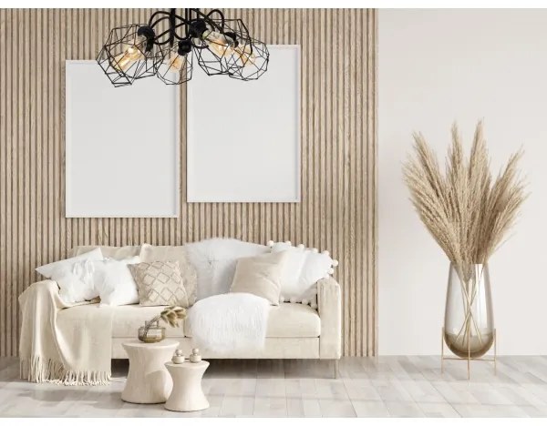 Felületre szerelhető csillár DIAMENT 5xE27/60W/230V