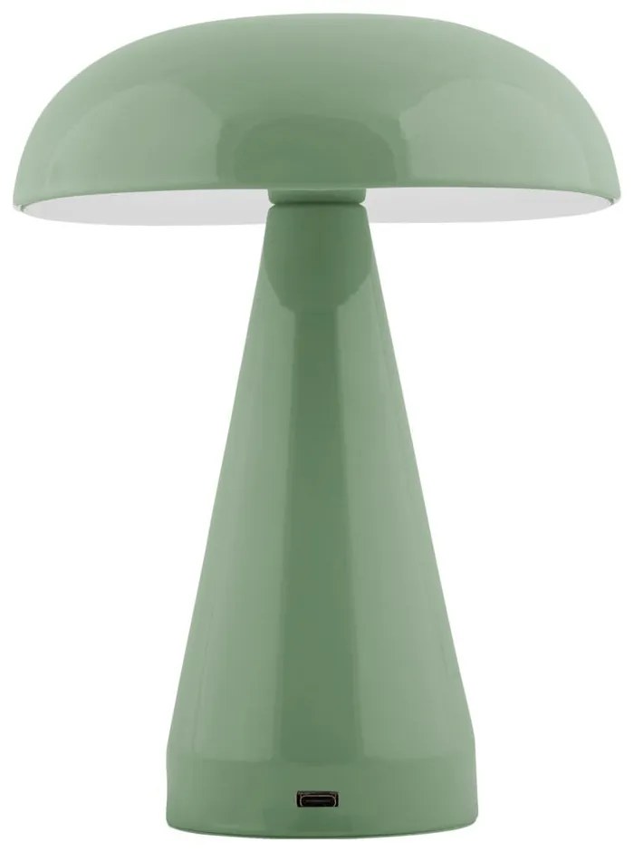 Zöld LED dimmelhető asztali lámpa fém búrával (magasság 20,5 cm) Rachel – Leitmotiv