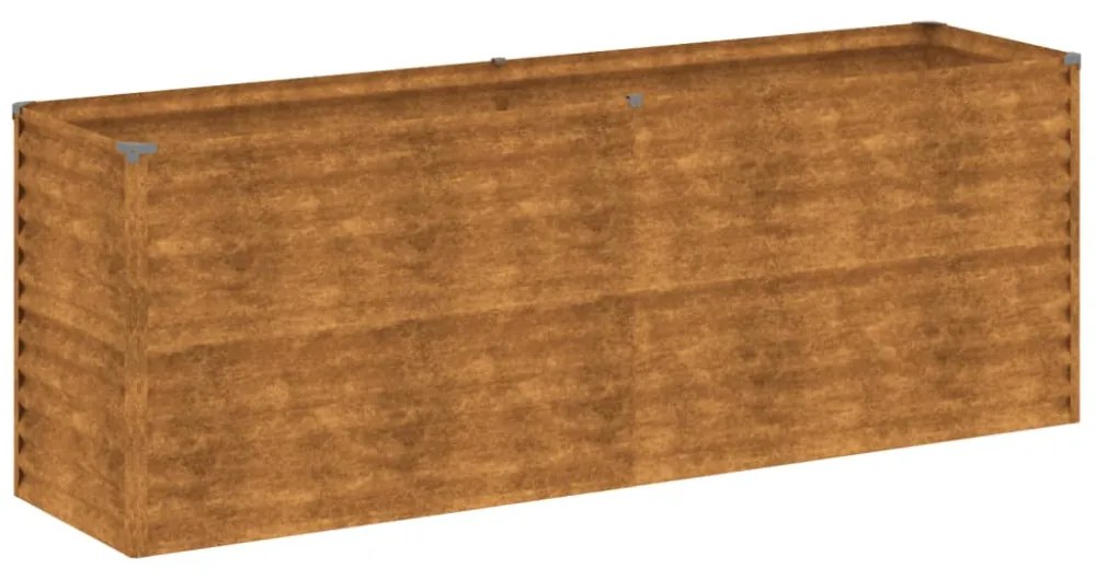 vidaXL corten acél kerti magaságyás 196 x 50 x 69 cm