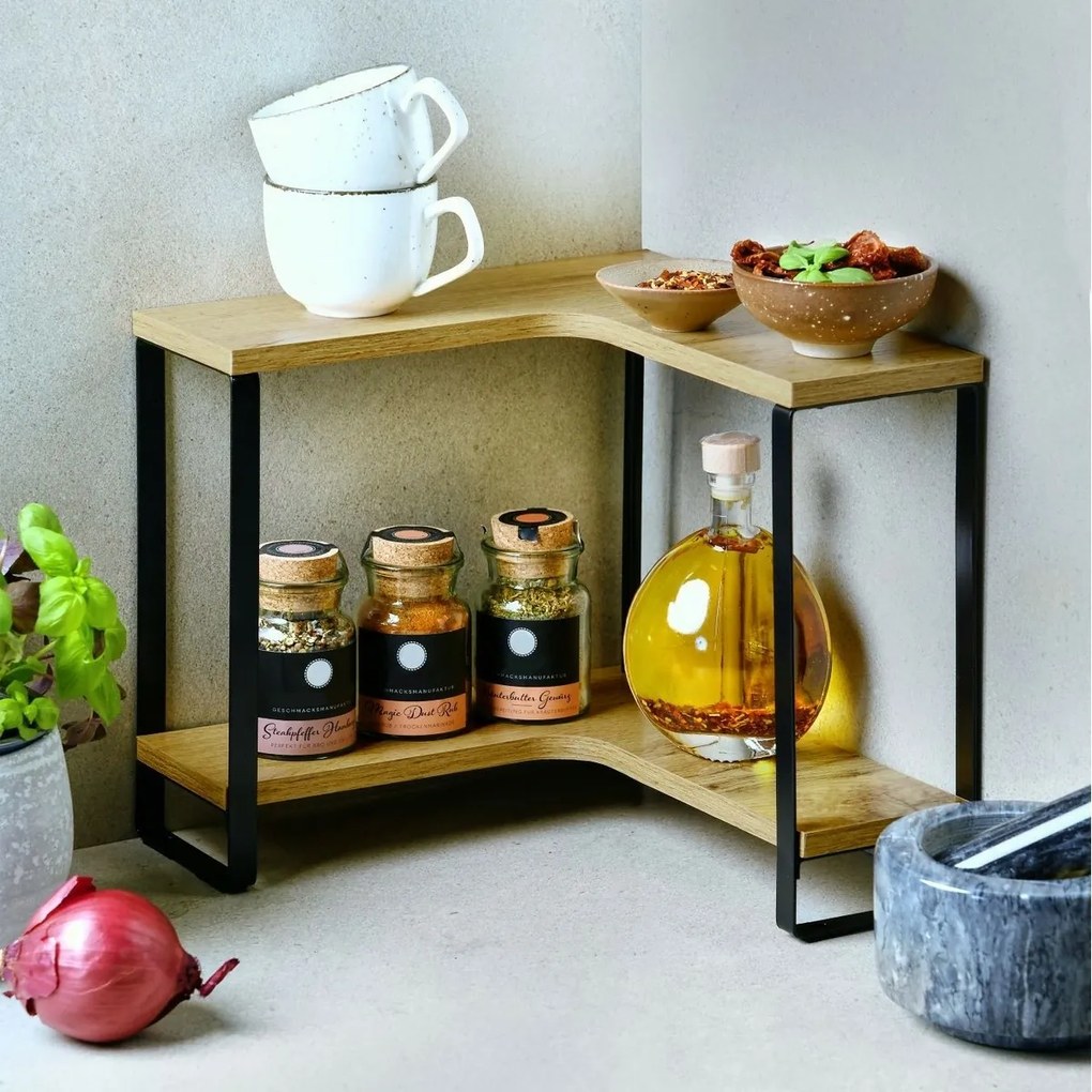 Kesper 27832 Konyhai sarokpolc, sonoma tölgy, 30 x30 x 28 cm
