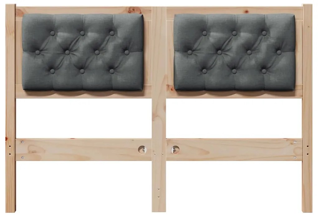 Fejtámla Egyéb barna és sötétszürke 120 cm Tömör fenyőfa