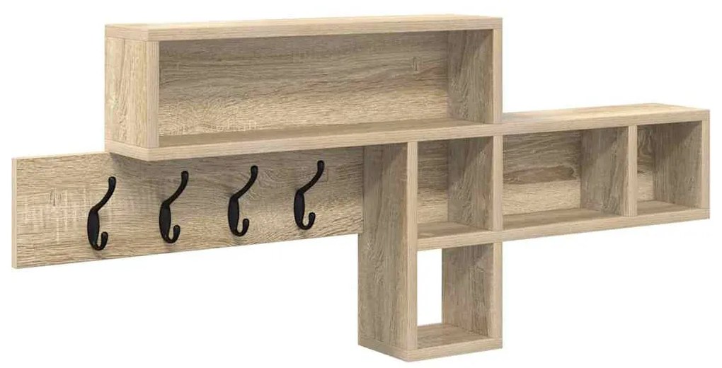 Fali Kabáthorog sonoma tölgy 100 x 12 x 43.5 cm Faanyag