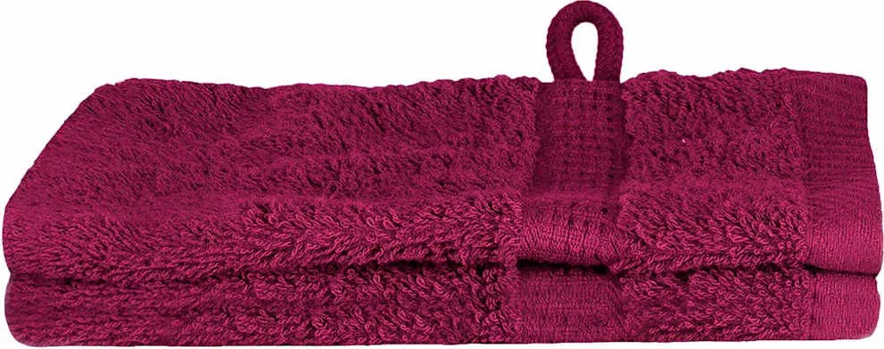 vidaXL Vendégtörölköző SOLUND 2 pcs Bordó 15 x 21 cm 550 gsm